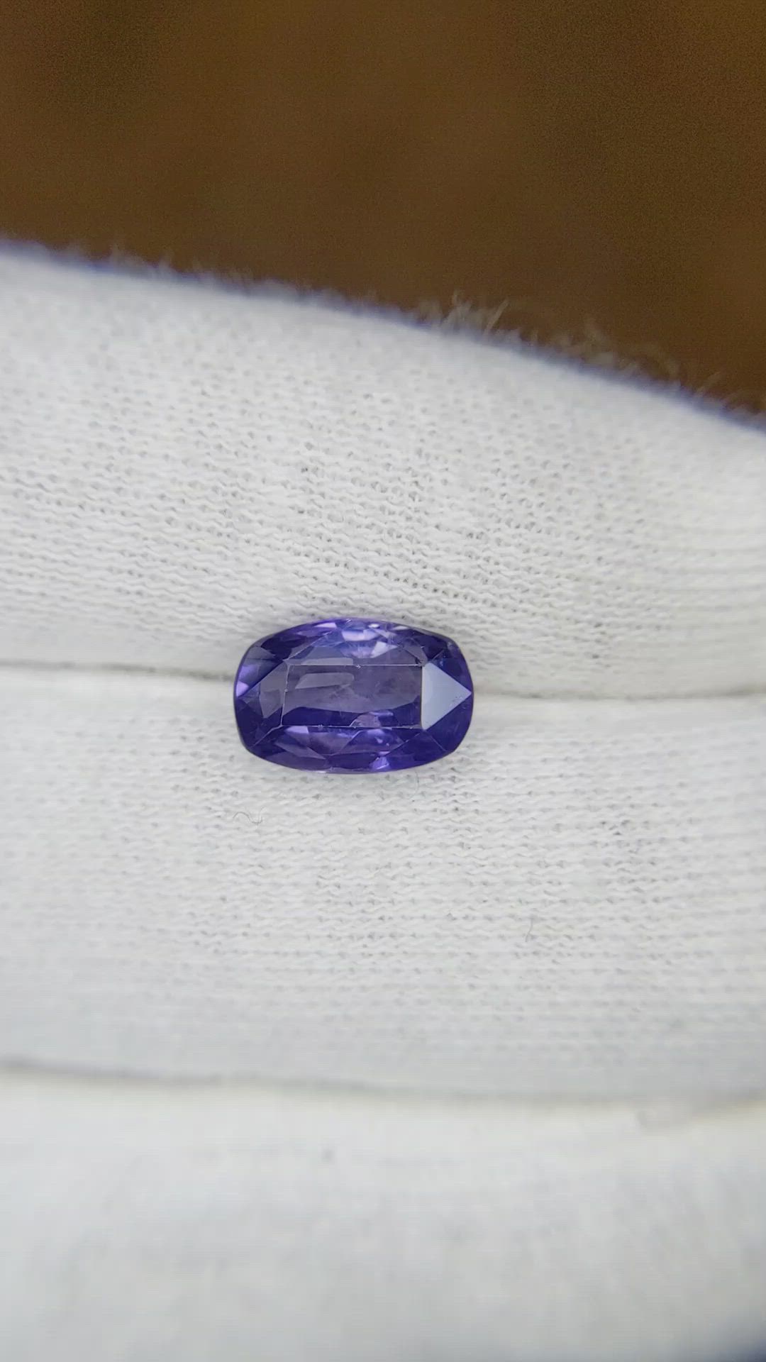 2.41 Ct. Violet Sapphire from Ceylon (Sri Lanka) Size Video