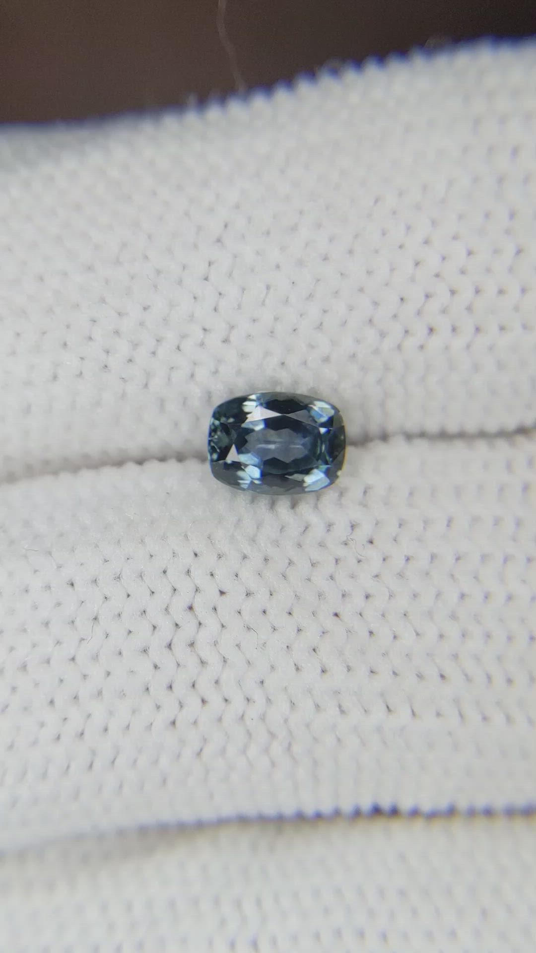 0.83 Ct. Greenish Blue Sapphire from Montana Size Video