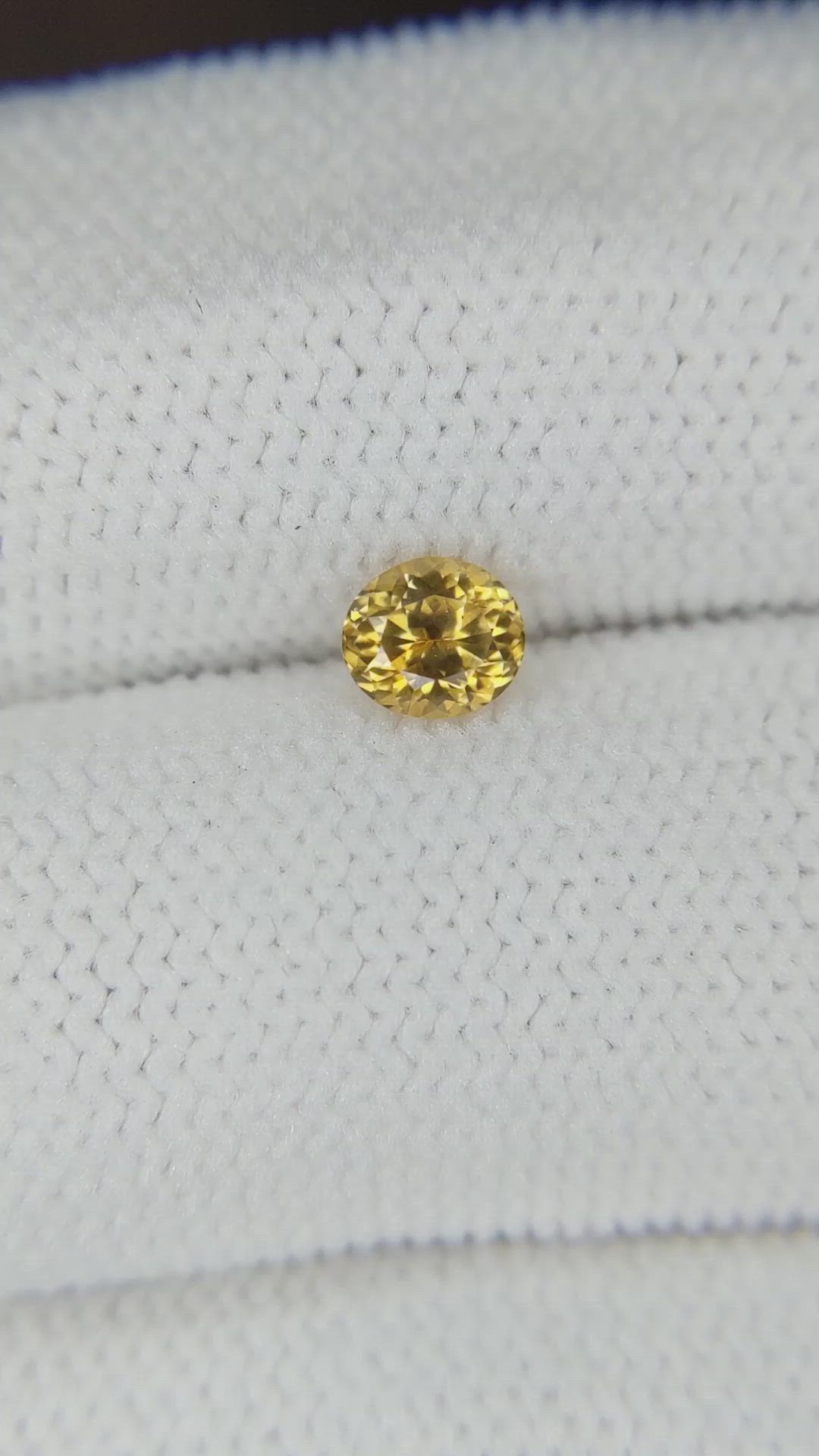0.57 Ct. Yellowish Orange Sapphire from Montana Size Video