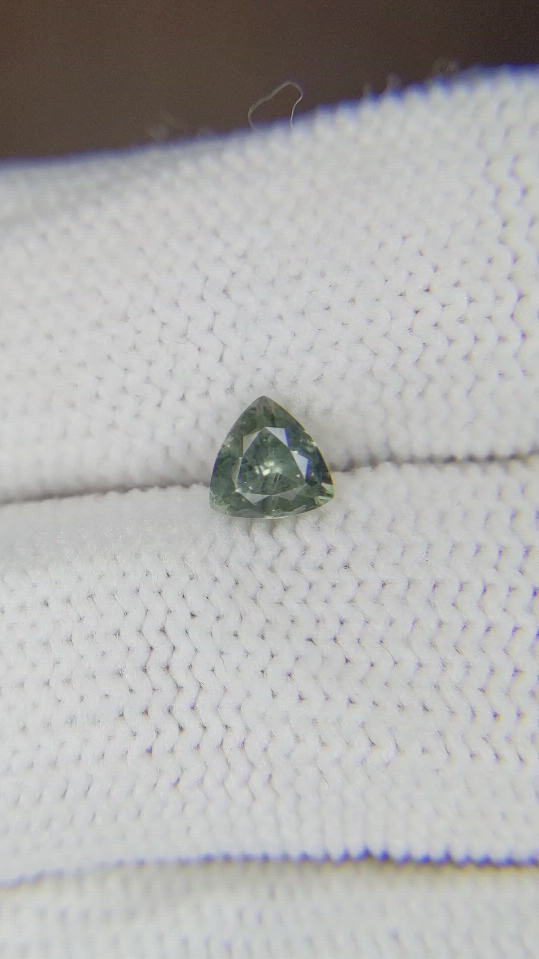 0.70 Ct. Bluish Green Sapphire from Montana Size Video
