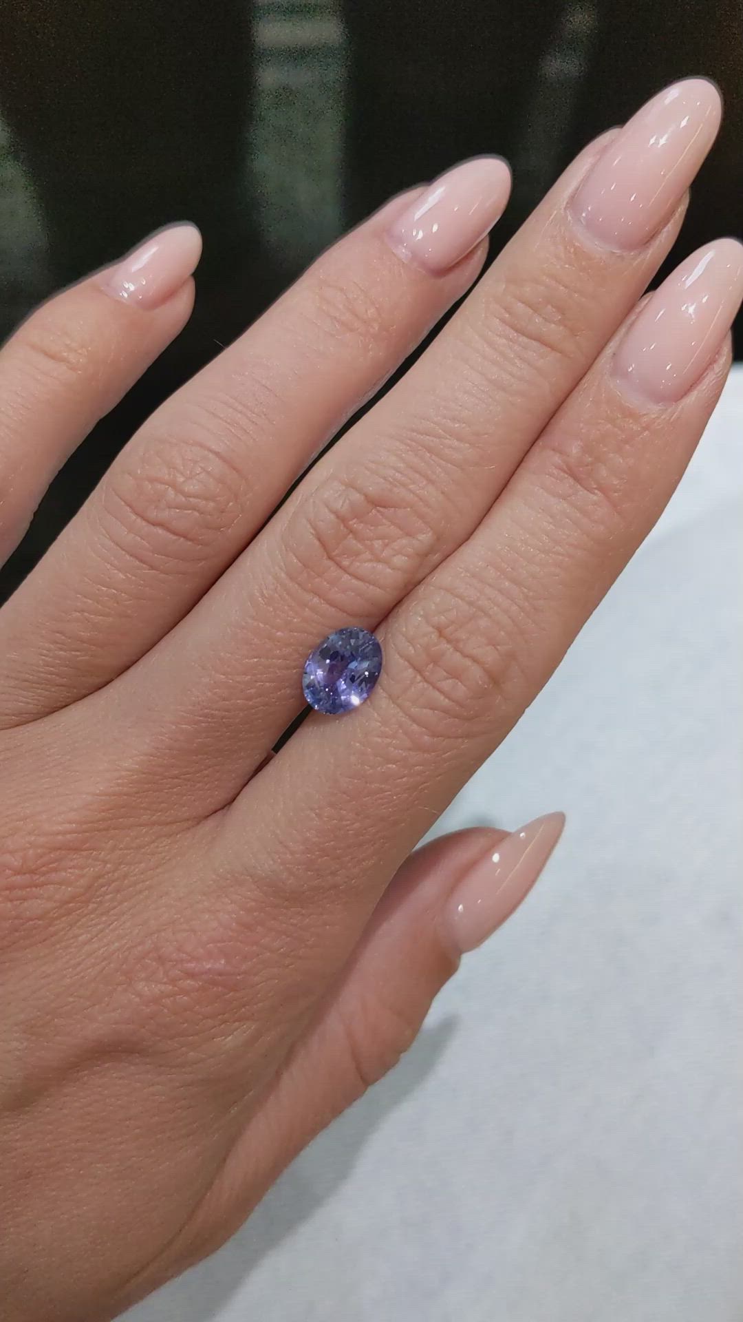 2.28 Ct. Color Change Sapphire from Ceylon (Sri Lanka) Size Video