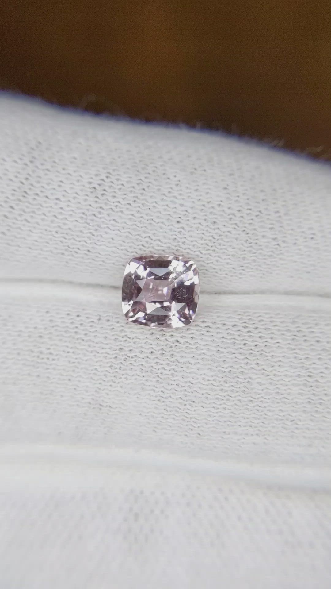 1.58 Ct. Peach Sapphire from Ceylon (Sri Lanka) Size Video