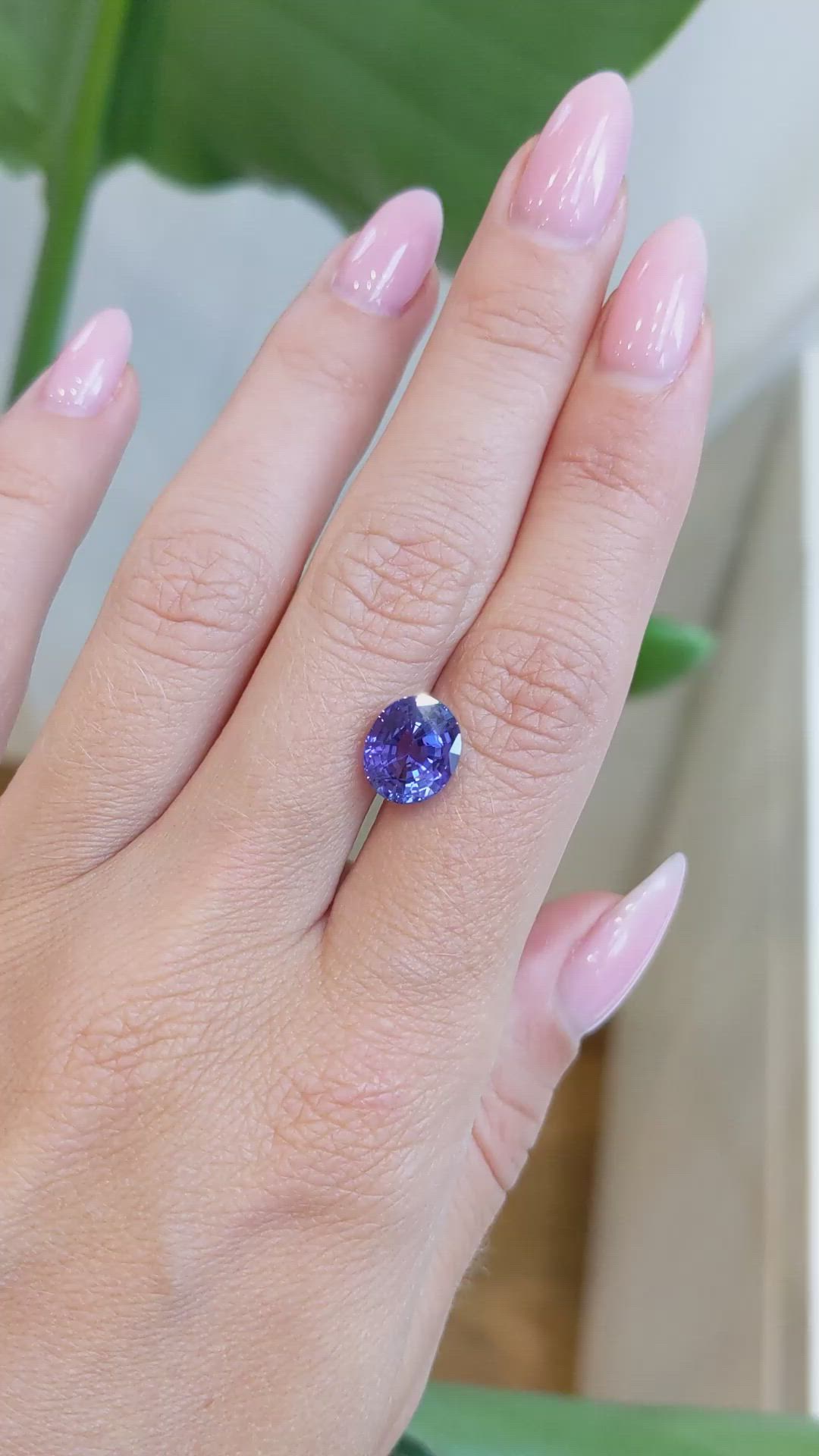 4.16 Ct. Color Change Sapphire from Ceylon (Sri Lanka) Size Video