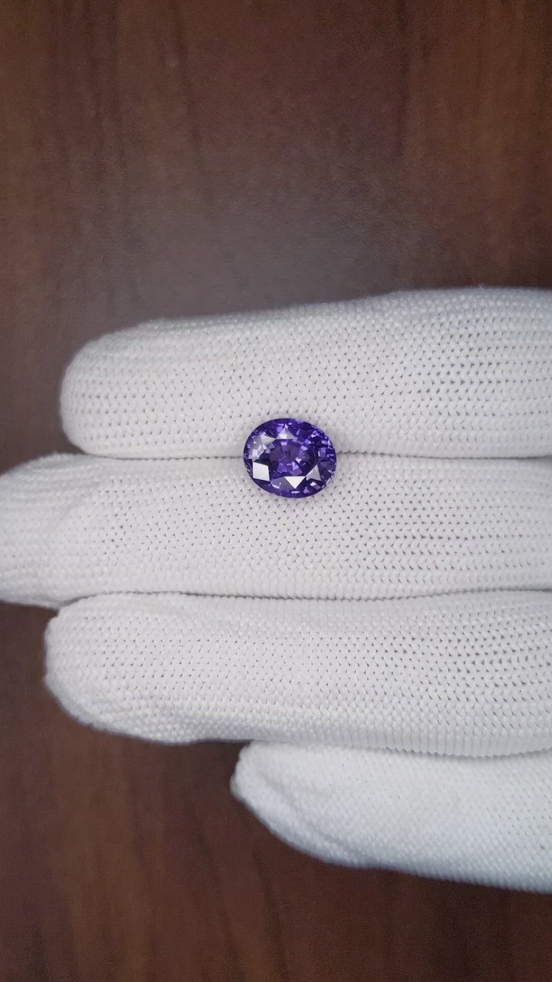 4.16 Ct. Color Change Sapphire from Ceylon (Sri Lanka) Size Video