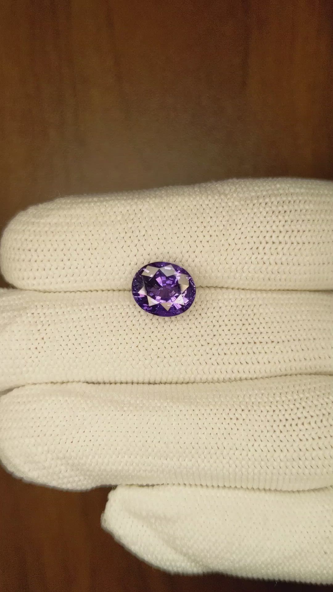 4.16 Ct. Color Change Sapphire from Ceylon (Sri Lanka) Size Video