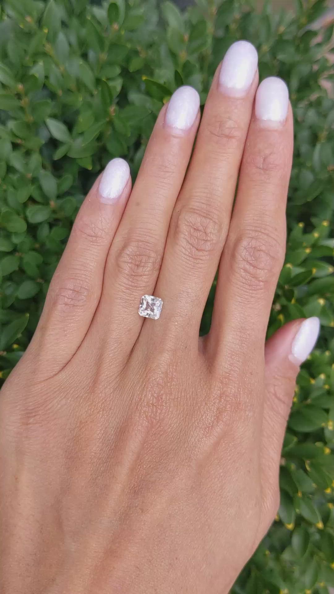 1.14 Ct. Peach Sapphire from Ceylon (Sri Lanka) Size Video