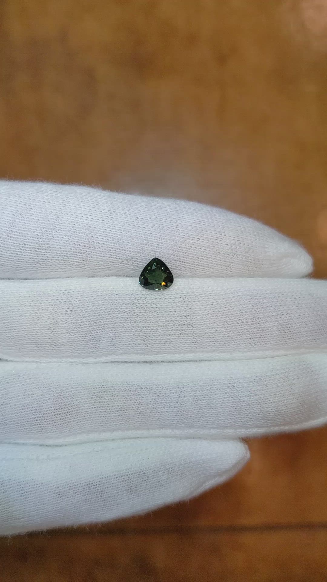 1.12 Ct. Bluish Green Sapphire from Tanzania Size Video
