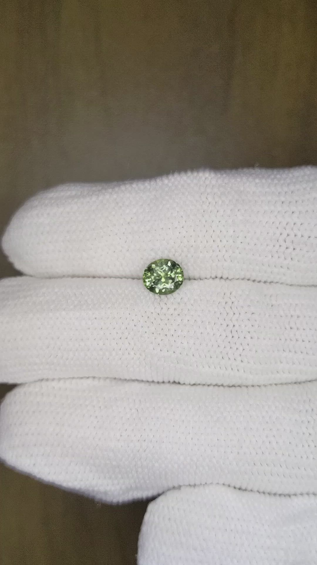 1.02 Ct. Green Sapphire from Montana Size Video