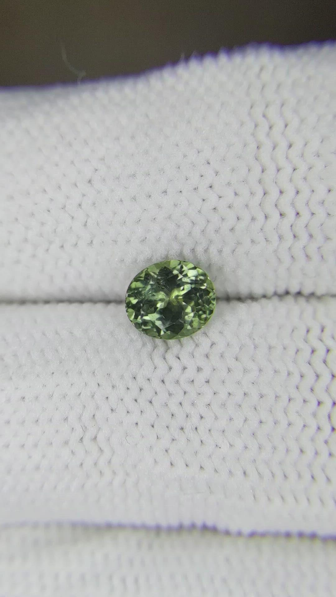 1.02 Ct. Green Sapphire from Montana Size Video