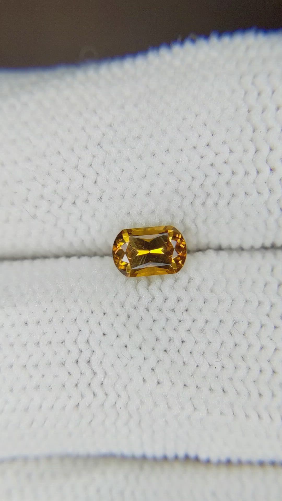 0.59 Ct. Orange Sapphire from Montana Size Video