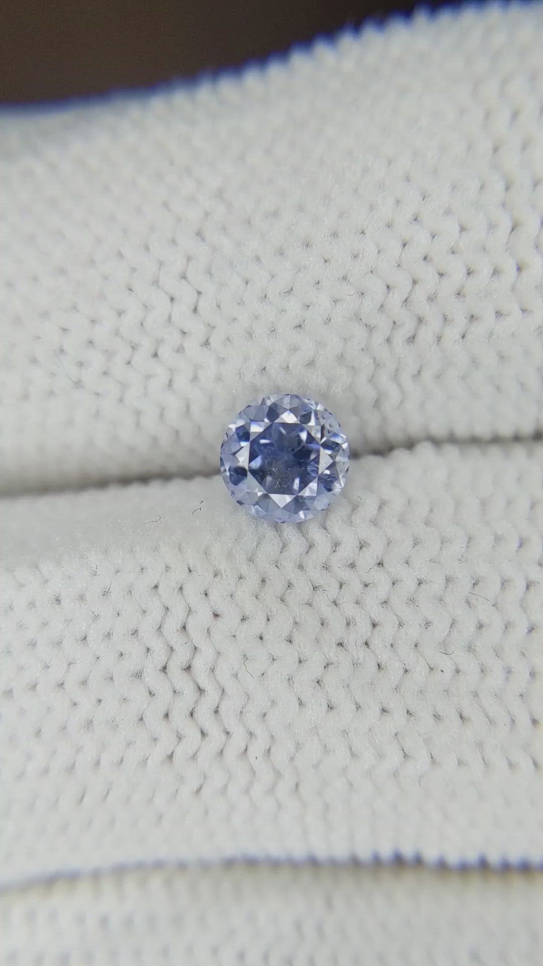 0.66 Ct. Greyish Blue Sapphire from Montana Size Video