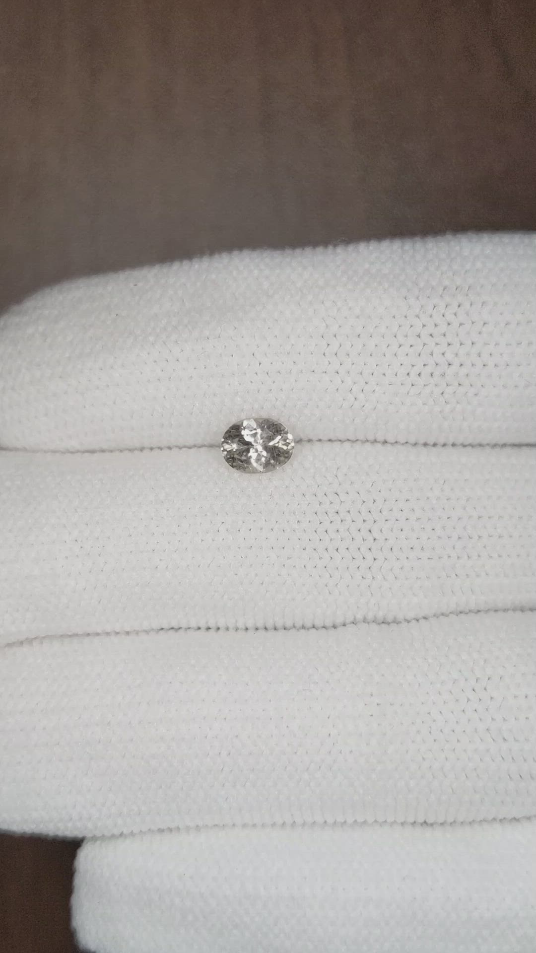 0.83 Ct. Peach Sapphire from Montana Size Video
