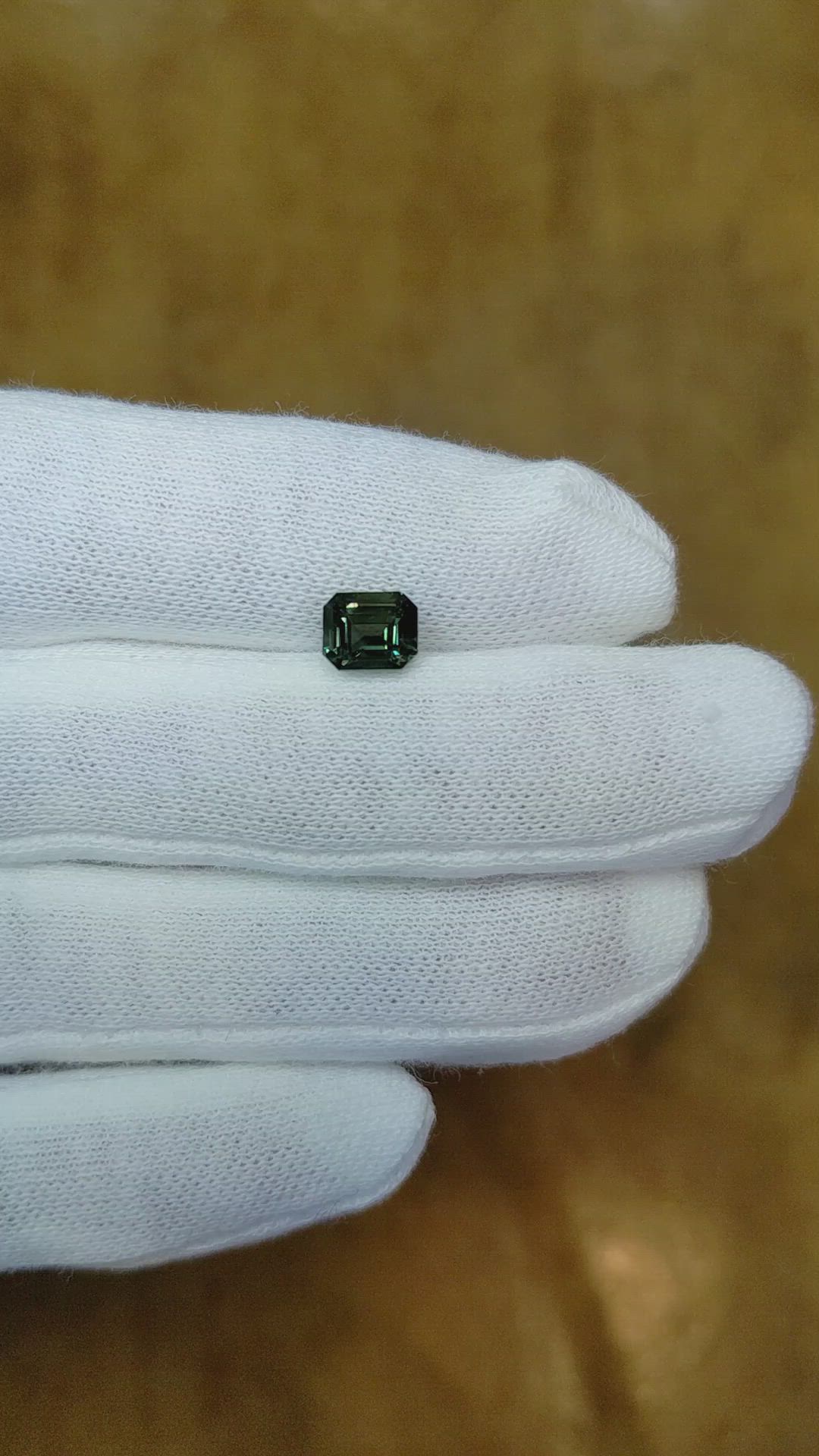 1.46 Ct. Bluish Green Sapphire from Ceylon (Sri Lanka) Size Video