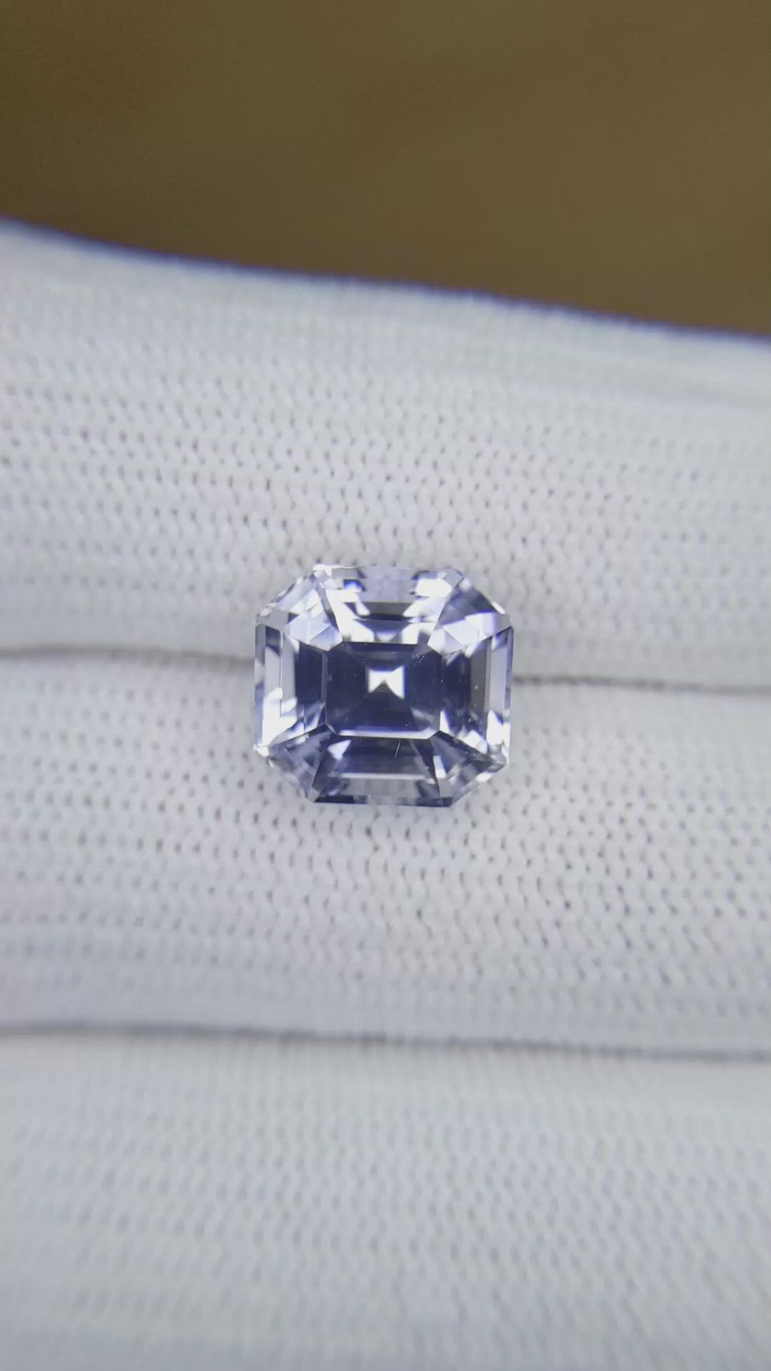 6.06 Ct. Violet Sapphire from Ceylon (Sri Lanka) Size Video