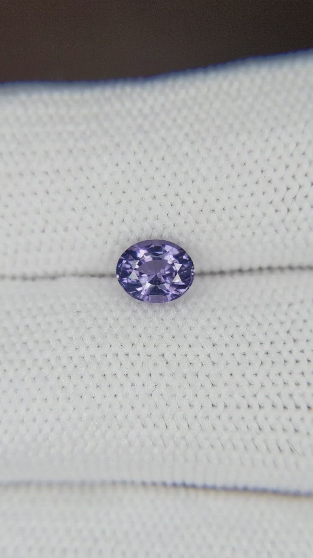 0.75 Ct. Violet Sapphire from Ceylon (Sri Lanka) Size Video