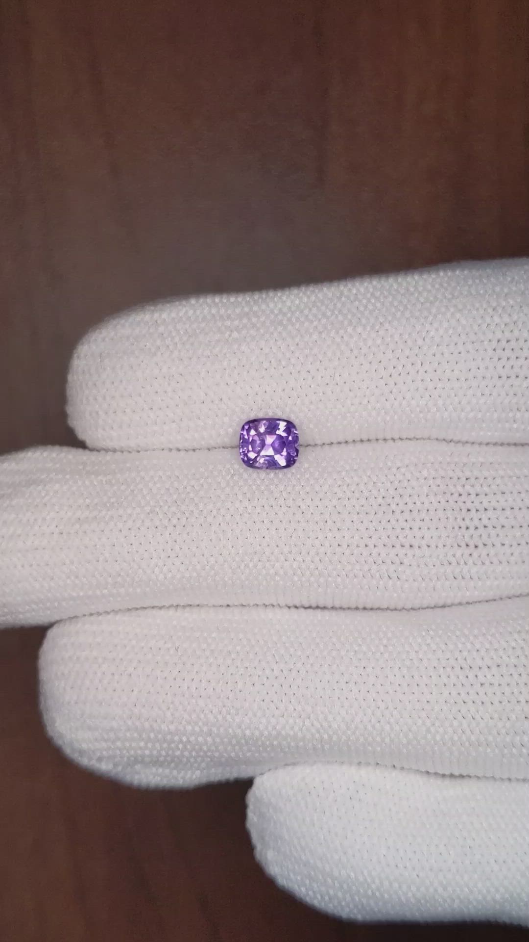 0.91 Ct. Color Change Sapphire from Ceylon (Sri Lanka) Size Video