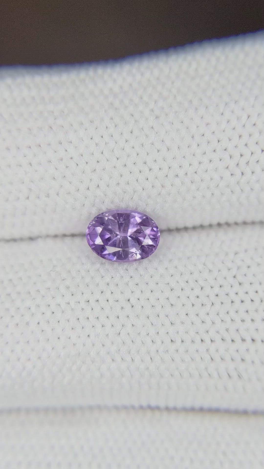 0.80 Ct. Purple Sapphire from Ceylon (Sri Lanka) Size Video