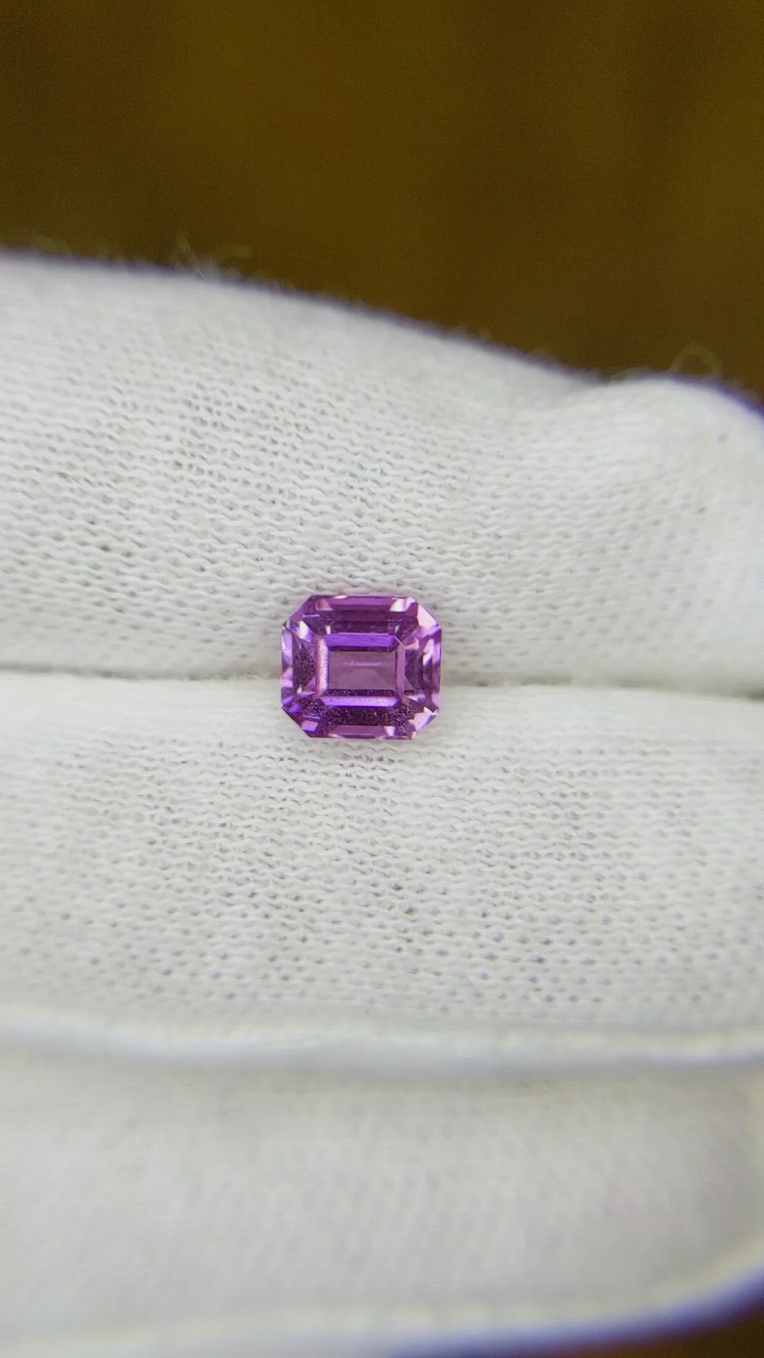 1.54 Ct. Purple Sapphire from Madagascar Size Video