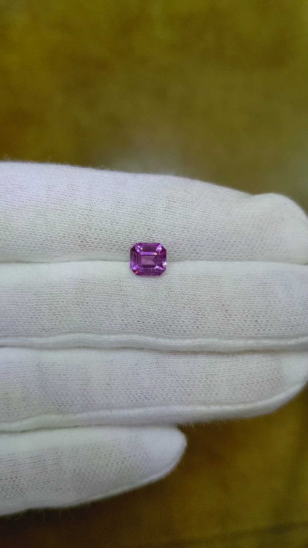 1.54 Ct. Purple Sapphire from Madagascar Size Video