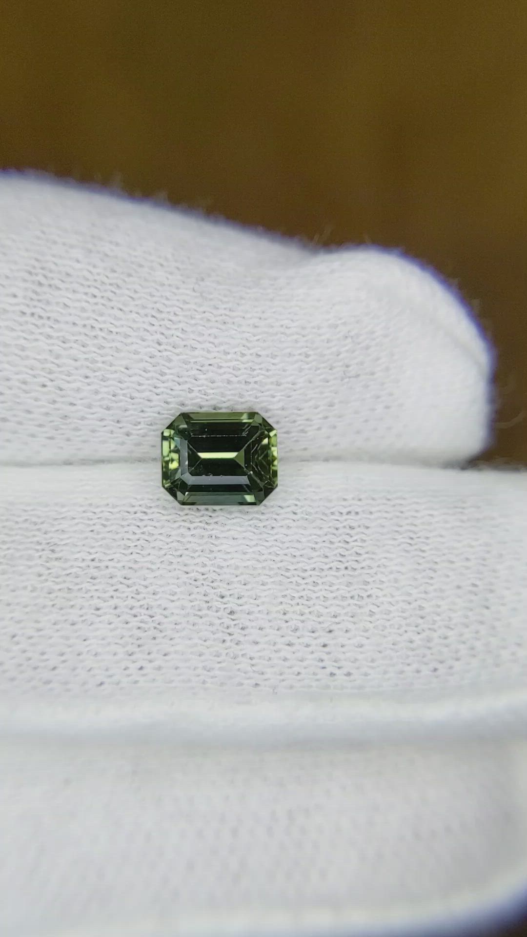 1.40 Ct. Bluish Green Sapphire from Ceylon (Sri Lanka) Size Video