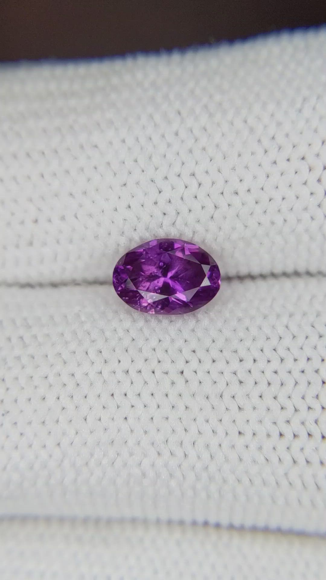 0.92 Ct. Purple Sapphire from Ceylon (Sri Lanka) Size Video