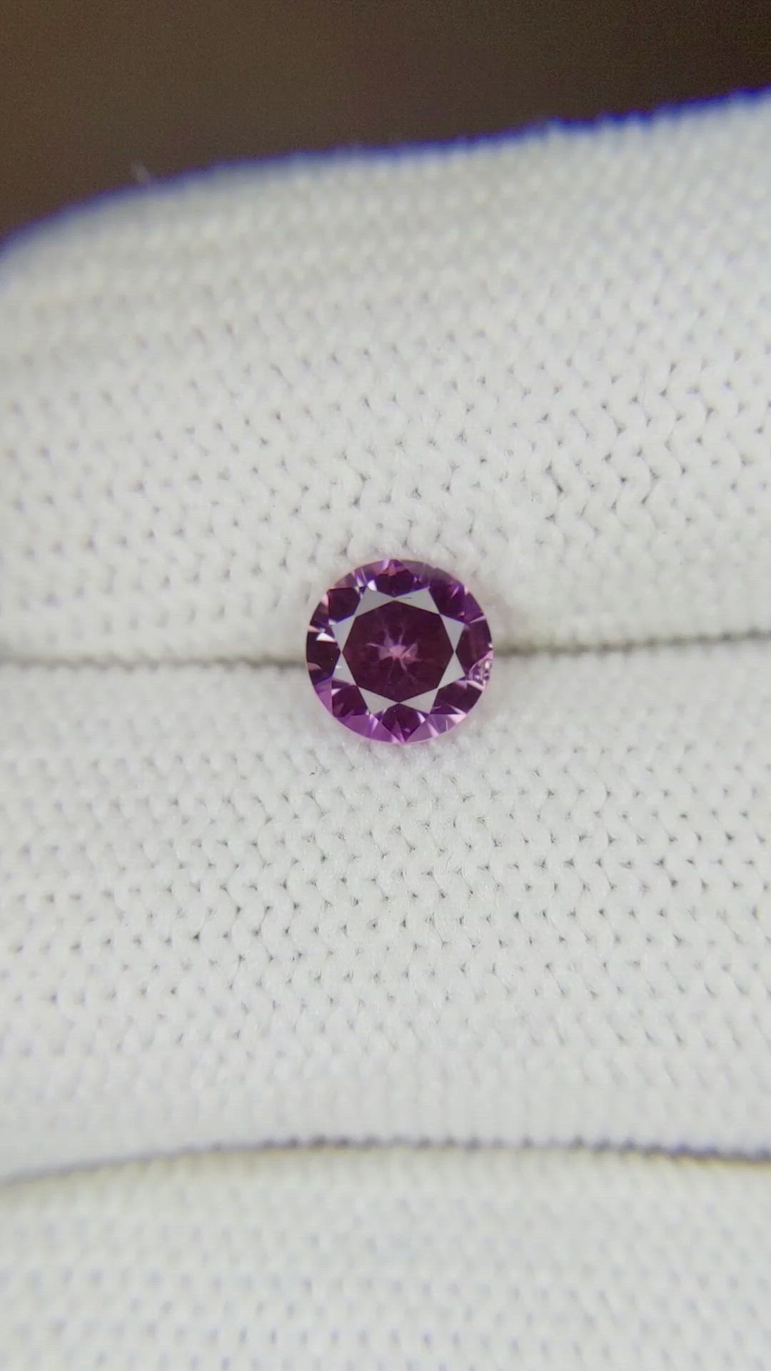 0.77 Ct. Pinkish Purple Sapphire from Ceylon (Sri Lanka) Size Video