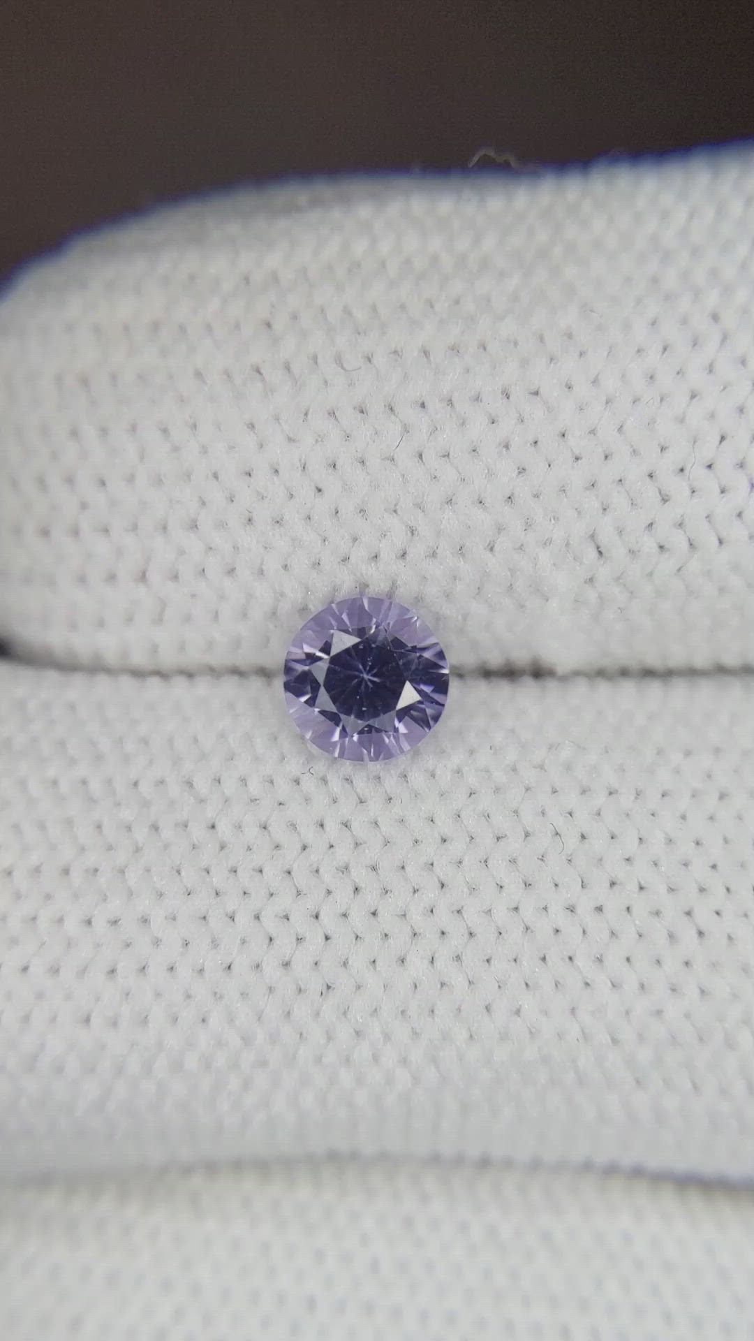 0.57 Ct. Bluish Purple Sapphire from Ceylon (Sri Lanka) Size Video