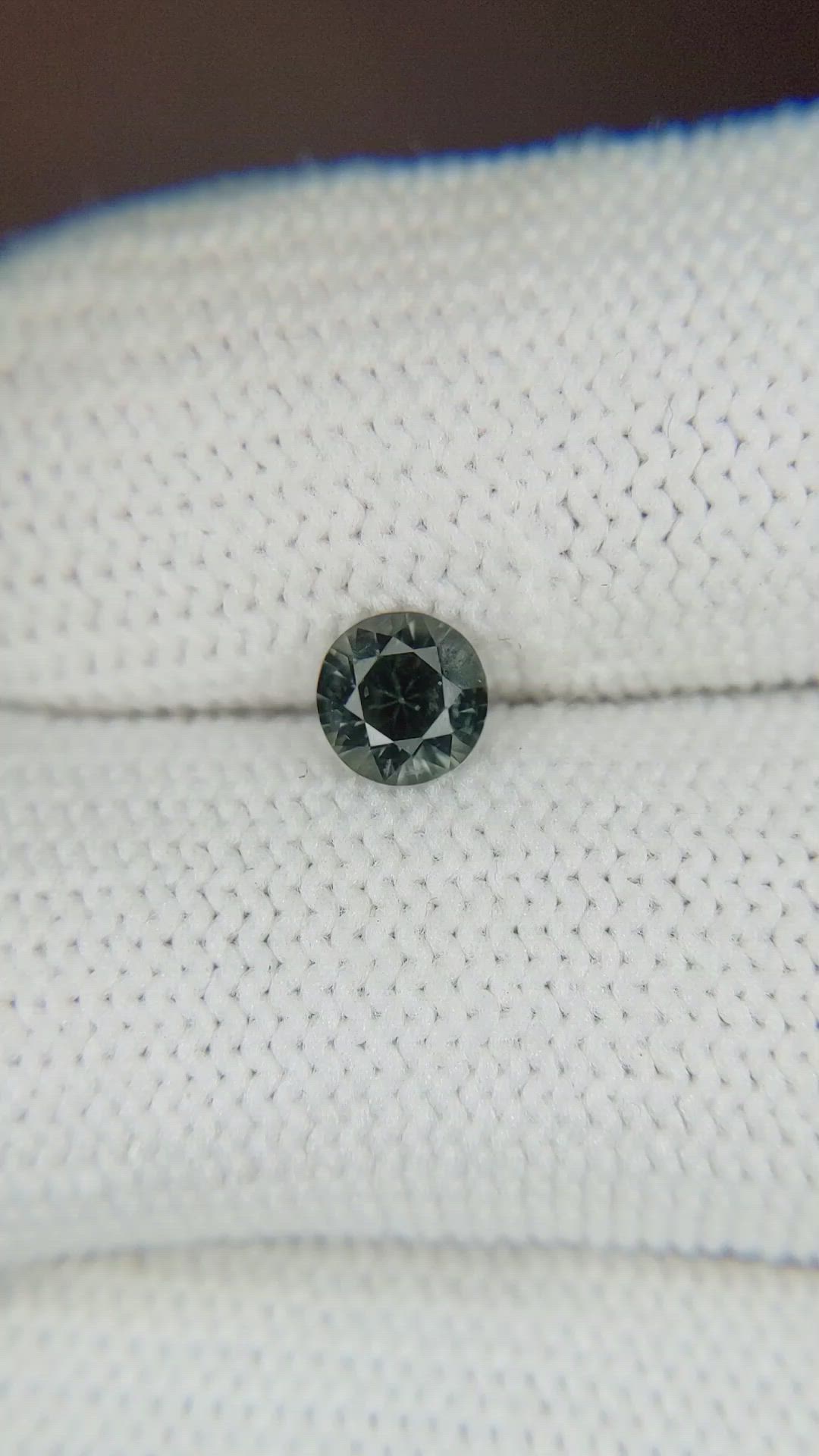 0.48 Ct. Bluish Green Sapphire from Ceylon (Sri Lanka) Size Video