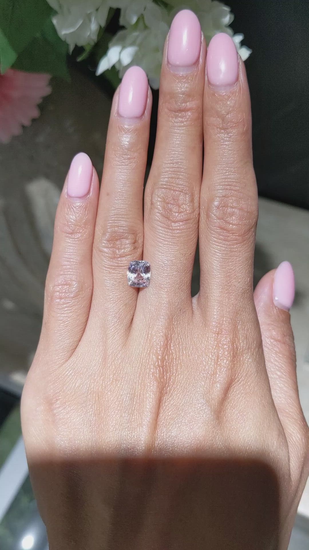 2.43 Ct. Peach Sapphire from Madagascar Size Video