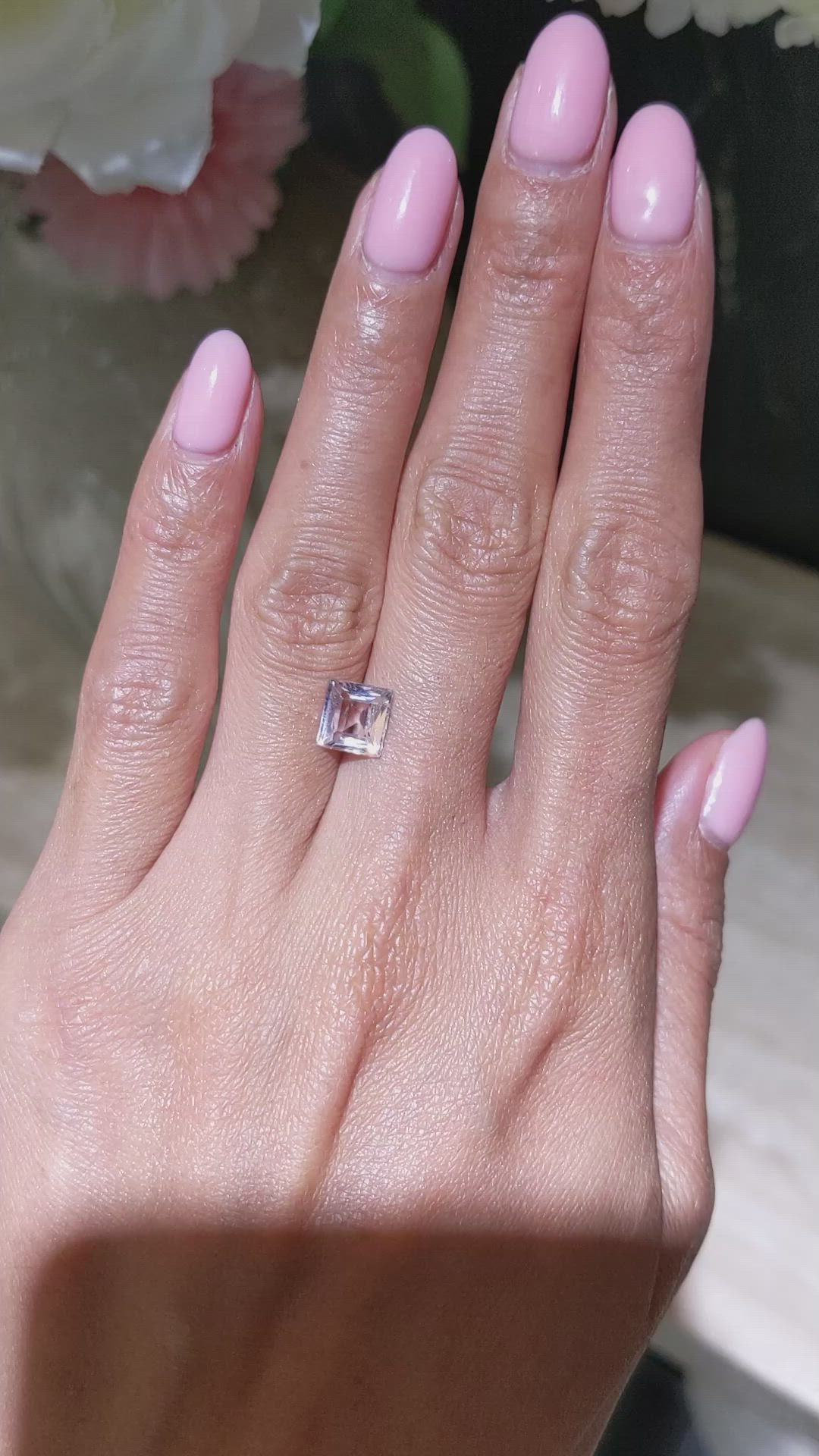 2.18 Ct. Peach Sapphire from Madagascar Size Video
