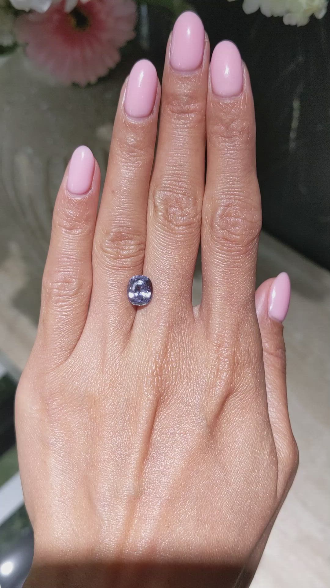 3.10 Ct. Purple Sapphire from Montana Size Video