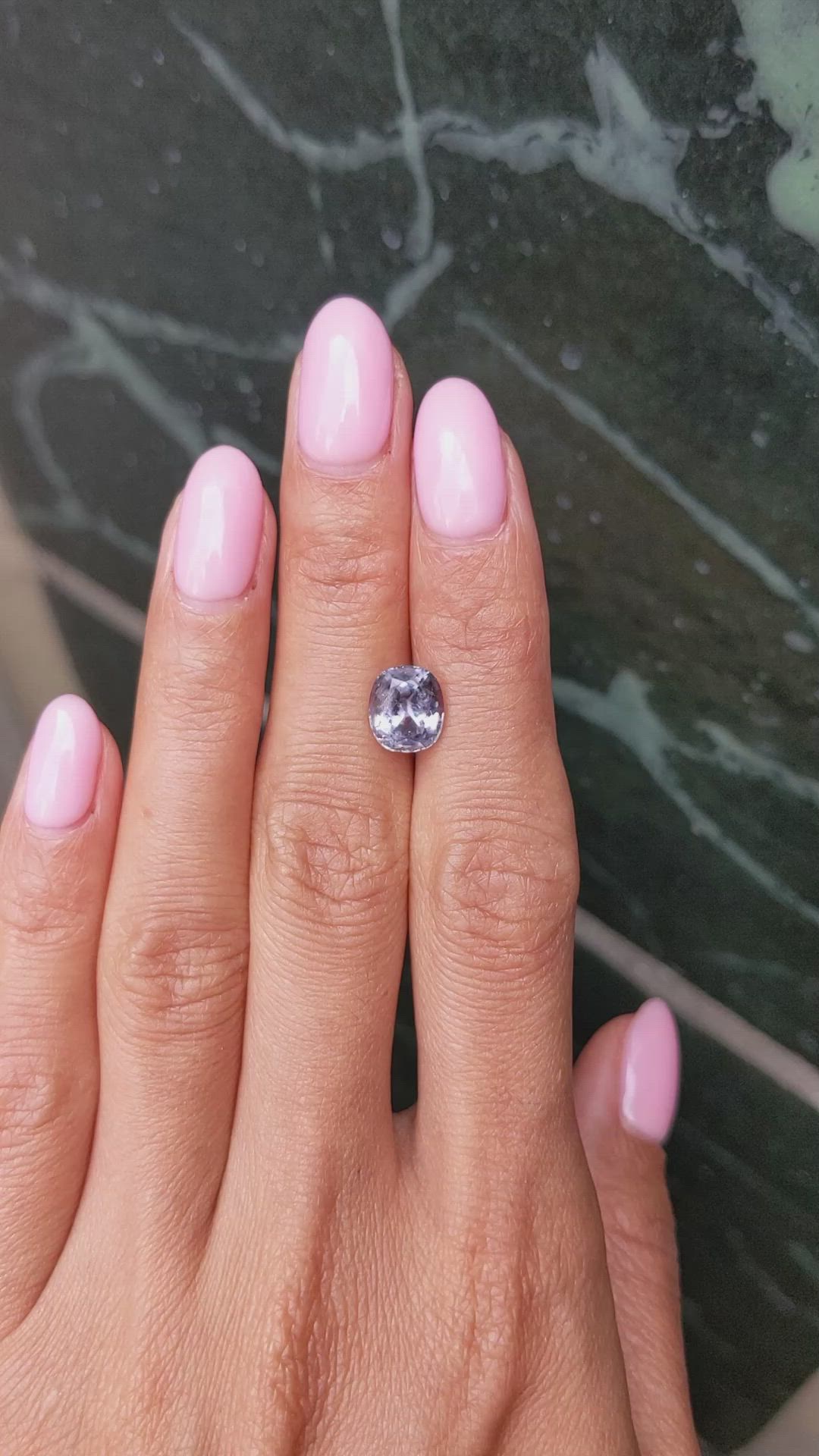 3.10 Ct. Purple Sapphire from Montana Size Video