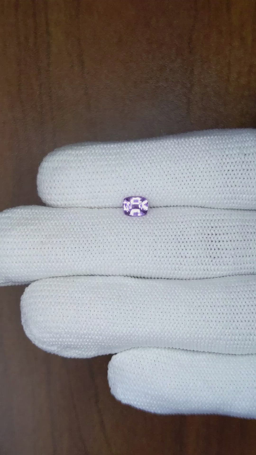 0.53 Ct. Purple Sapphire from Ceylon (Sri Lanka) Size Video