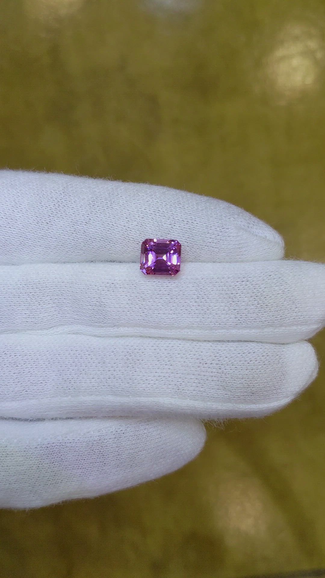 2.54 Ct. Pinkish Purple Sapphire from Madagascar Size Video