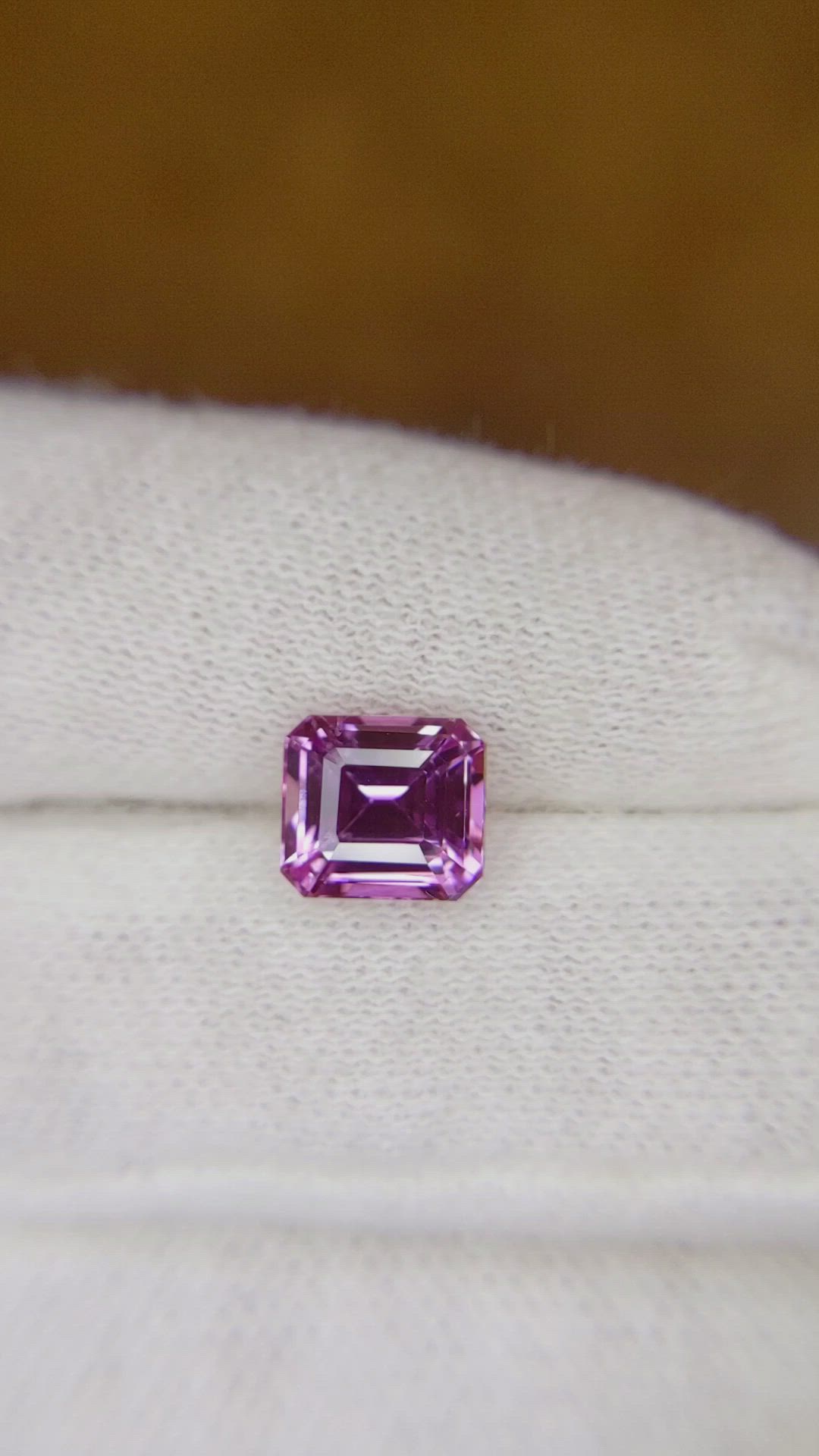 2.54 Ct. Pinkish Purple Sapphire from Madagascar Size Video