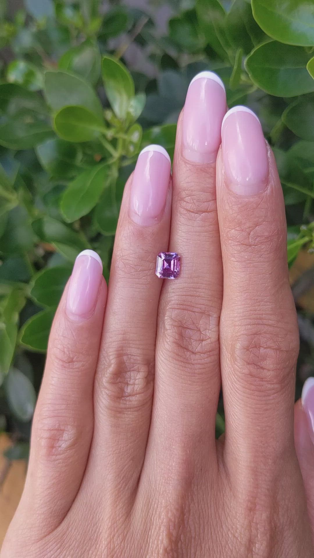 1.20 Ct. Purplish Pink Sapphire from Ceylon (Sri Lanka) Size Video