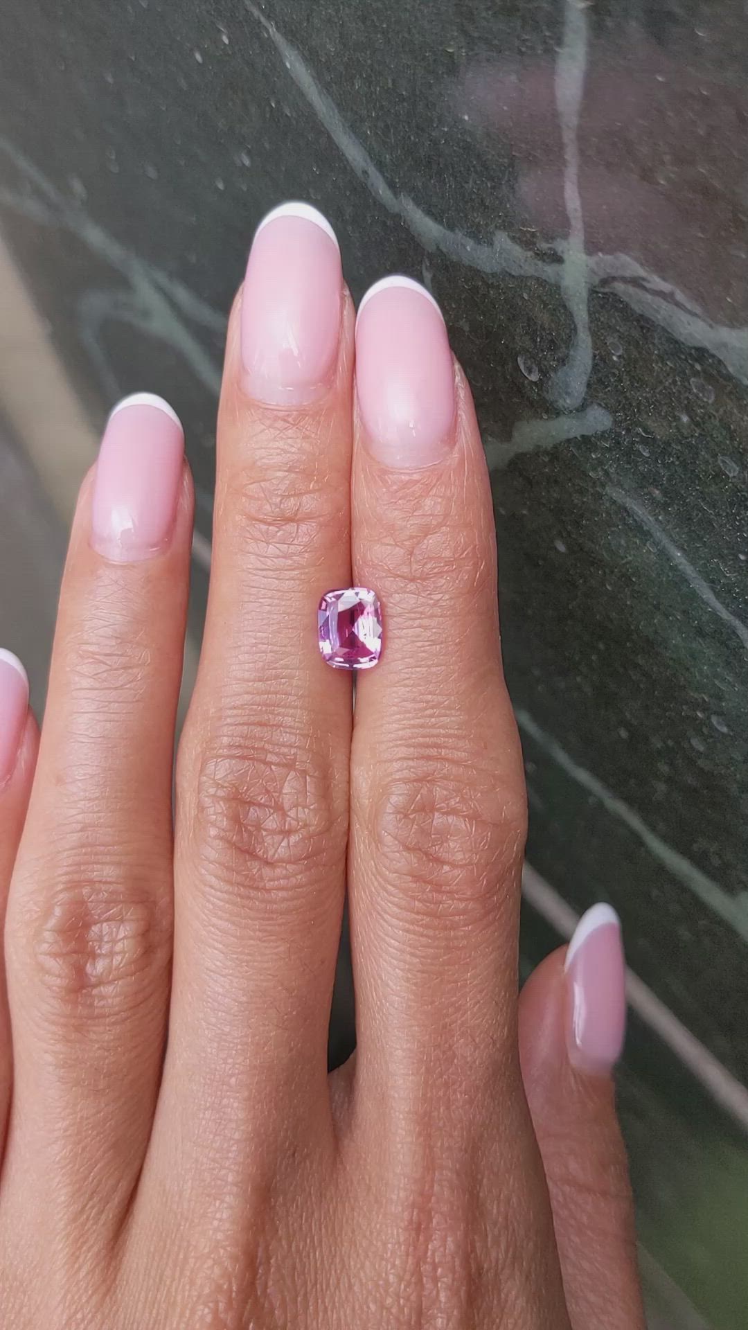 1.43 Ct. Purple Sapphire from Ceylon (Sri Lanka) Size Video