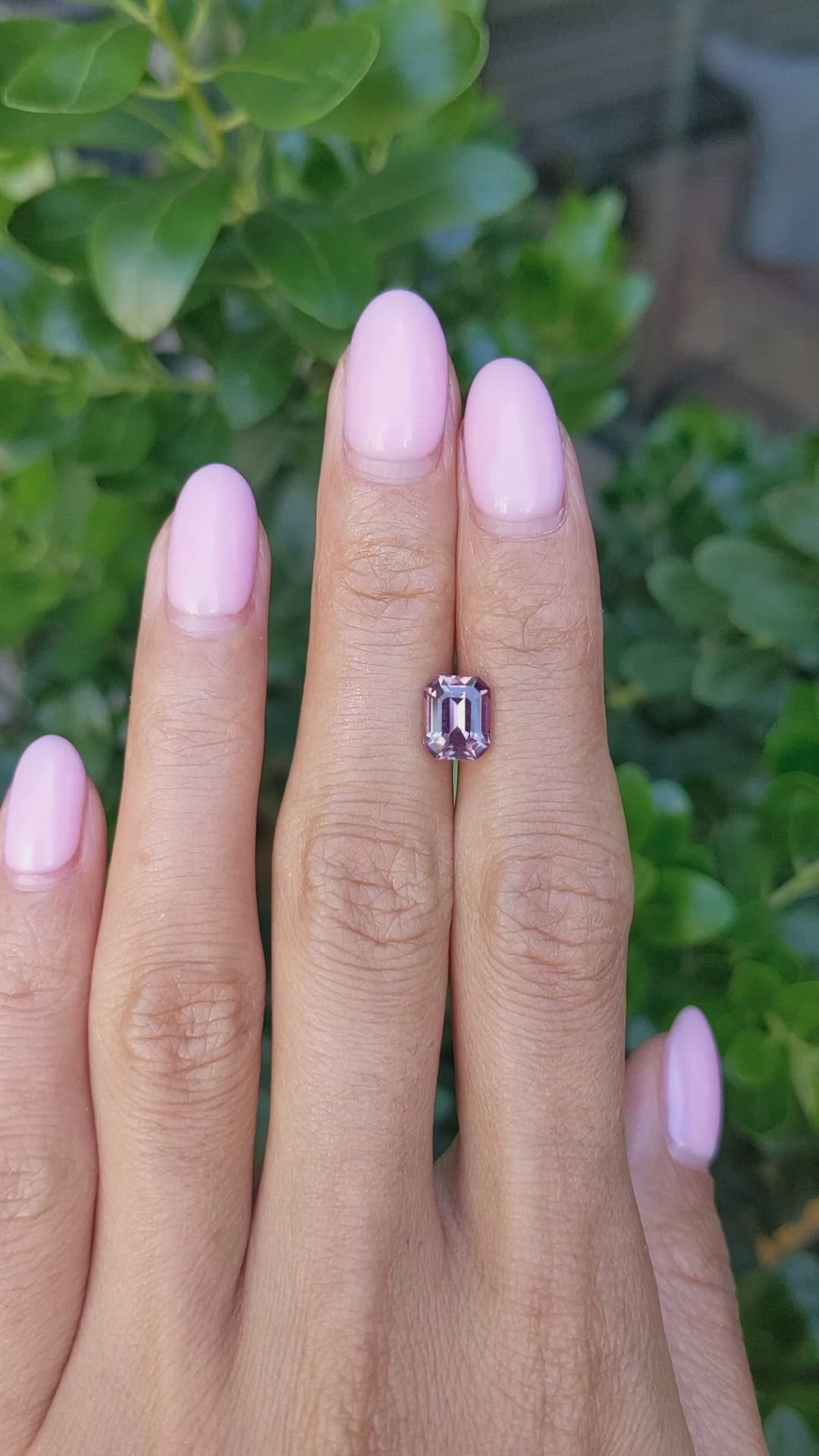 2.15 Ct. Pinkish Purple Sapphire from Ceylon (Sri Lanka) Size Video