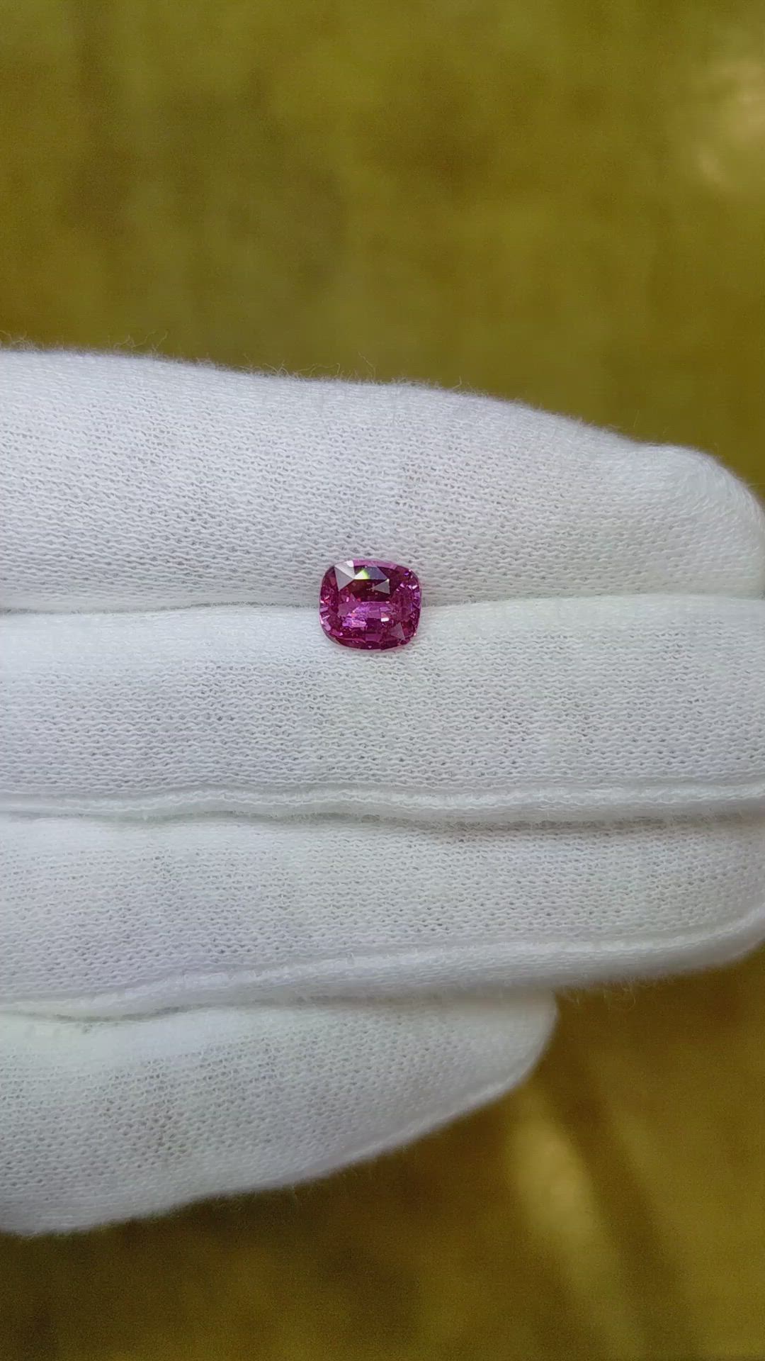 1.52 Ct. Purplish Pink Sapphire from Ceylon (Sri Lanka) Size Video
