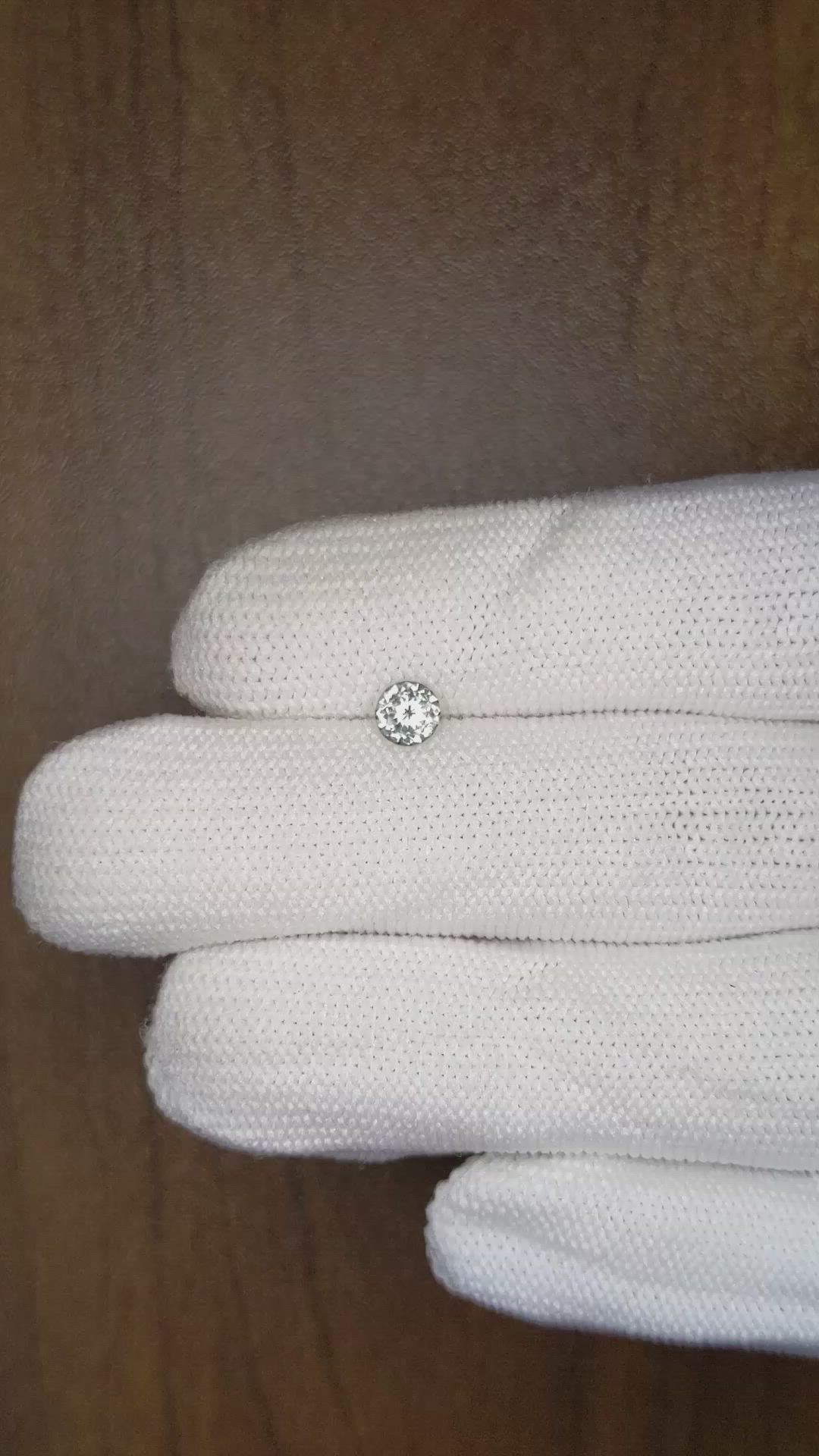 0.41 Ct. Bluish Green Sapphire from Montana Size Video