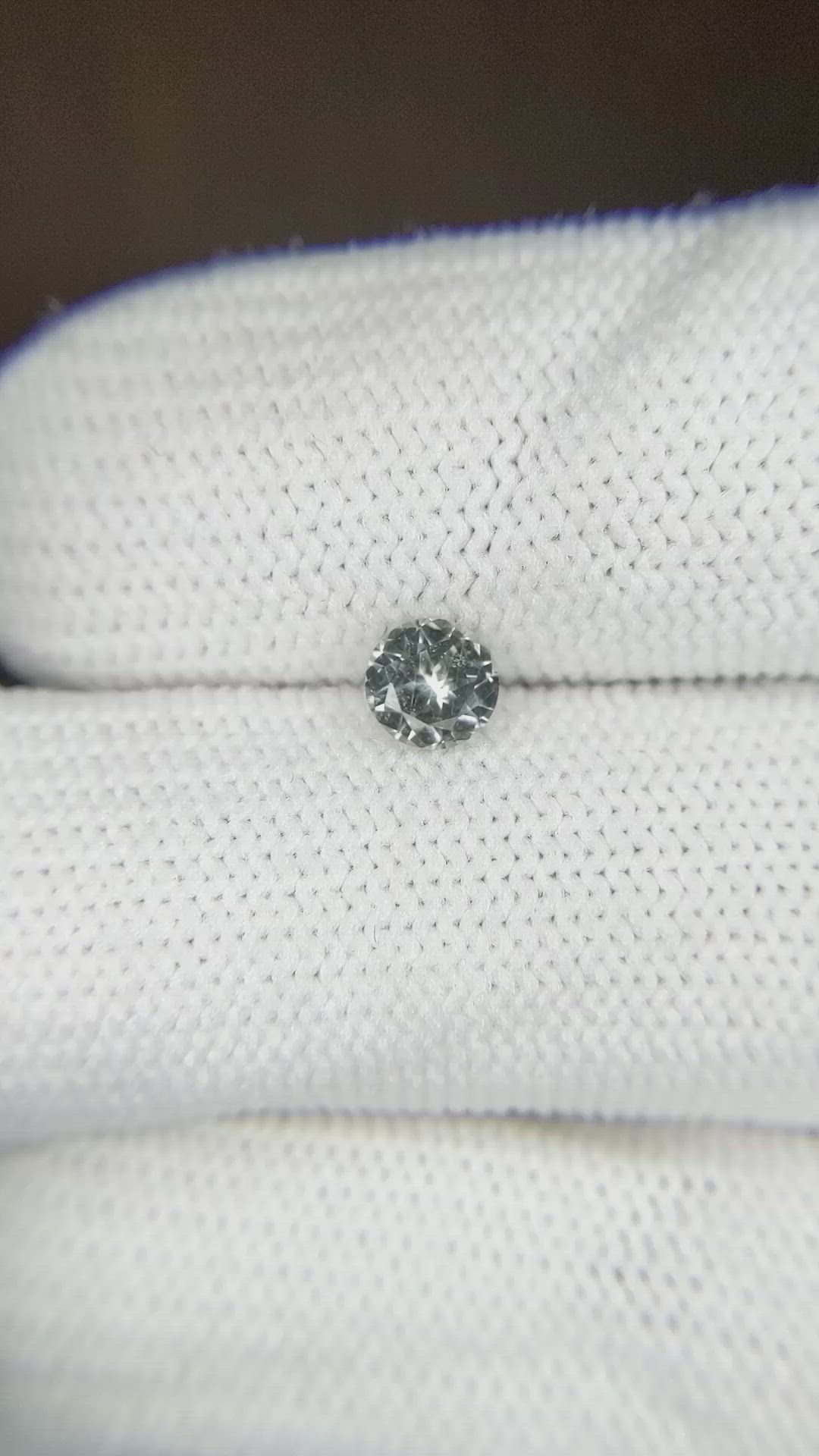 0.46 Ct. Bluish Green Sapphire from Montana Size Video