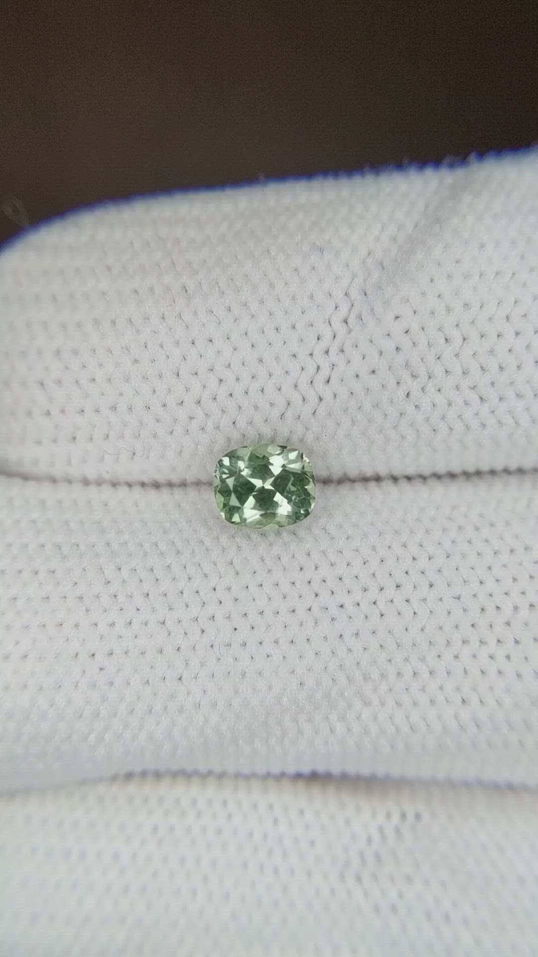 0.69 Ct. Green Sapphire from Montana Size Video