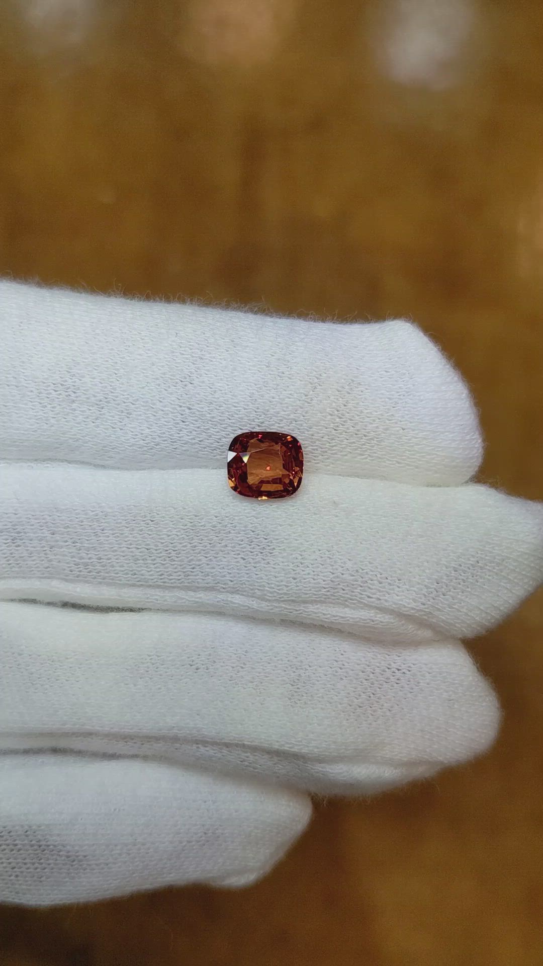 1.62 Ct. Orangish Brown Sapphire from Madagascar Size Video