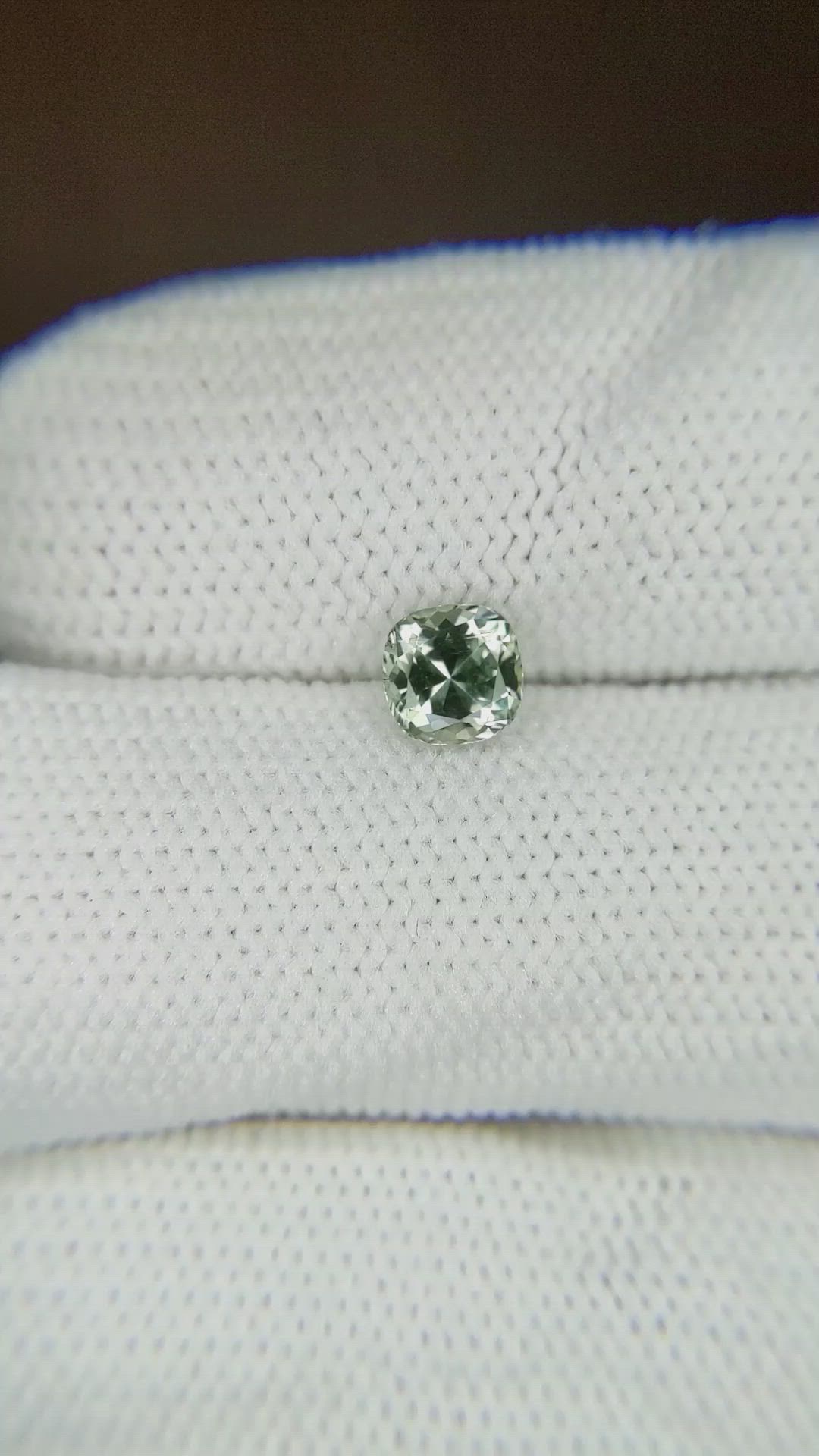 0.75 Ct. Bluish Green Sapphire from Montana Size Video