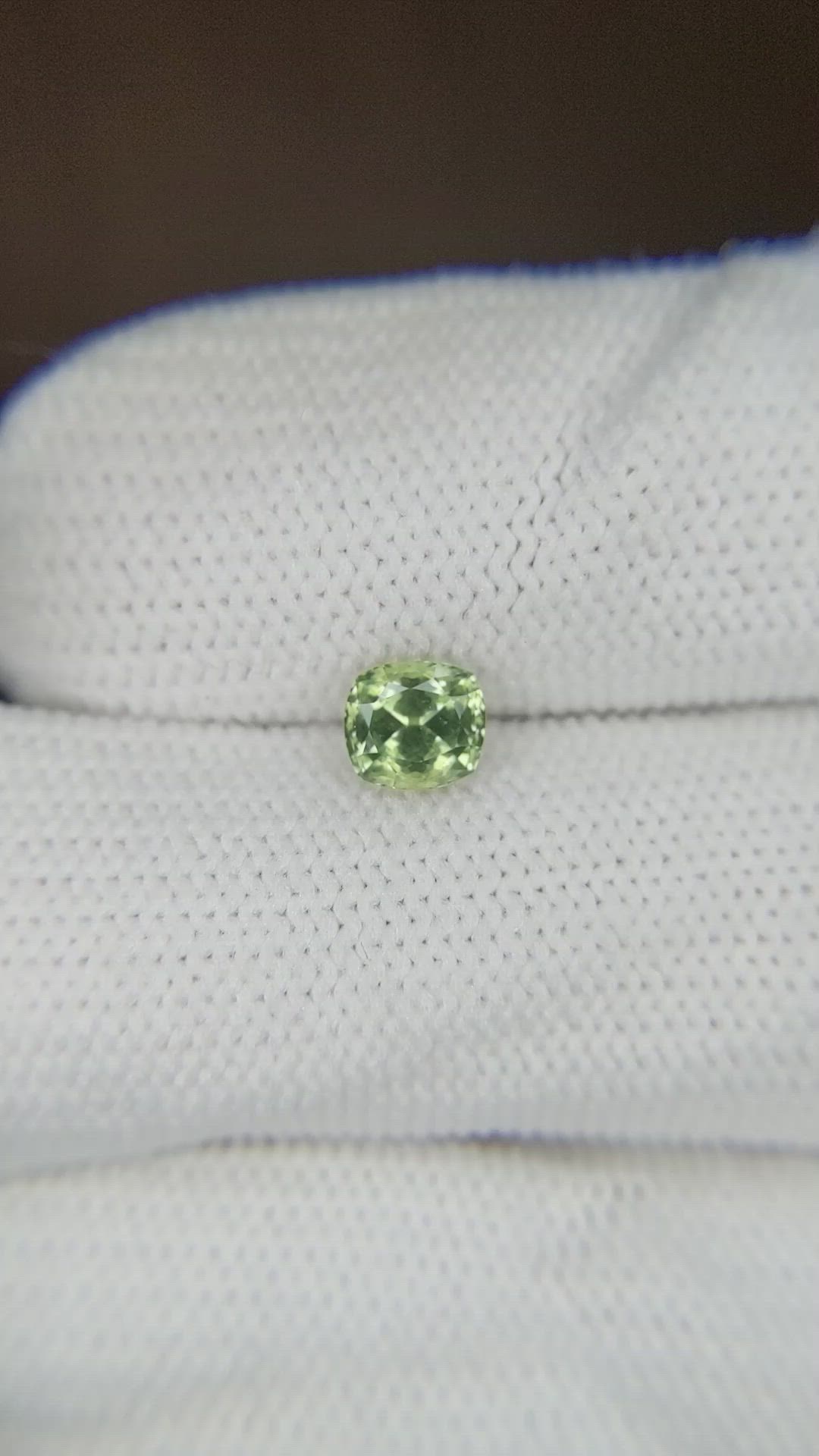 0.78 Ct. Green Sapphire from Montana Size Video