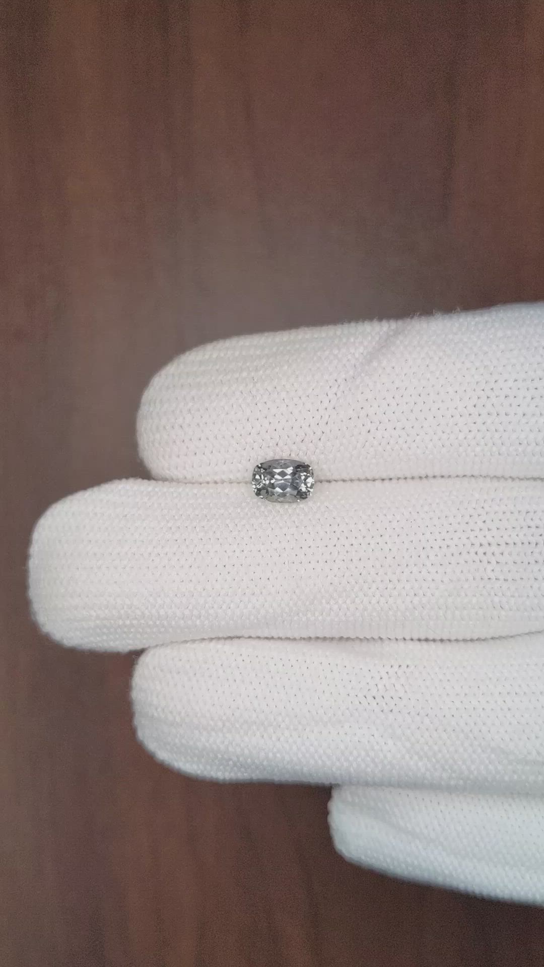 0.94 Ct. Greyish Blue Sapphire from Montana Size Video