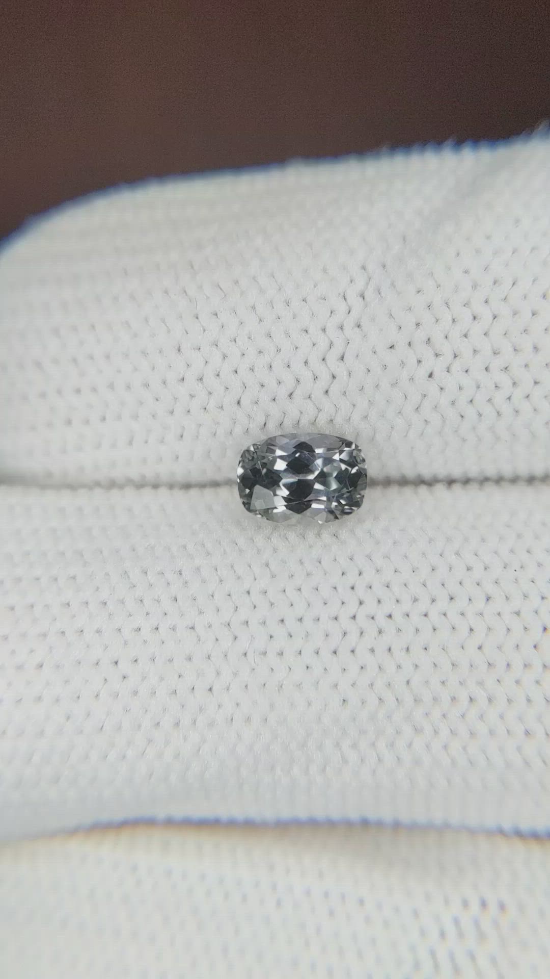 0.94 Ct. Greyish Blue Sapphire from Montana Size Video