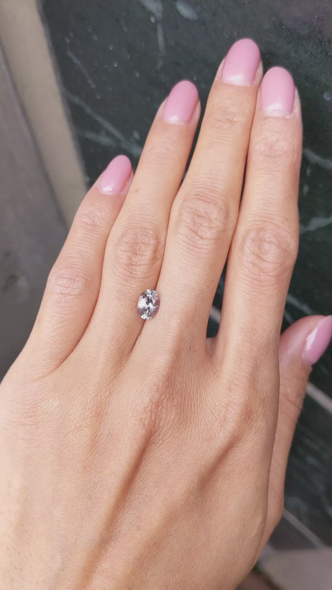 1.31 Ct. Greenish Brown Sapphire from Montana Size Video