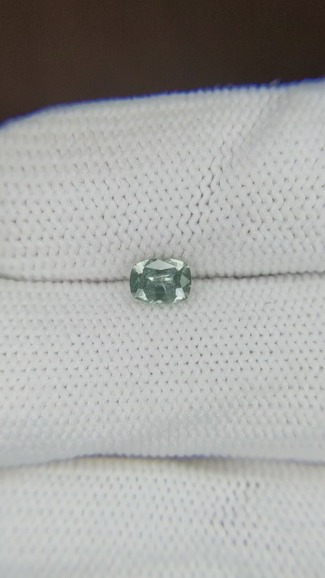 0.48 Ct. Green Sapphire from Montana Size Video