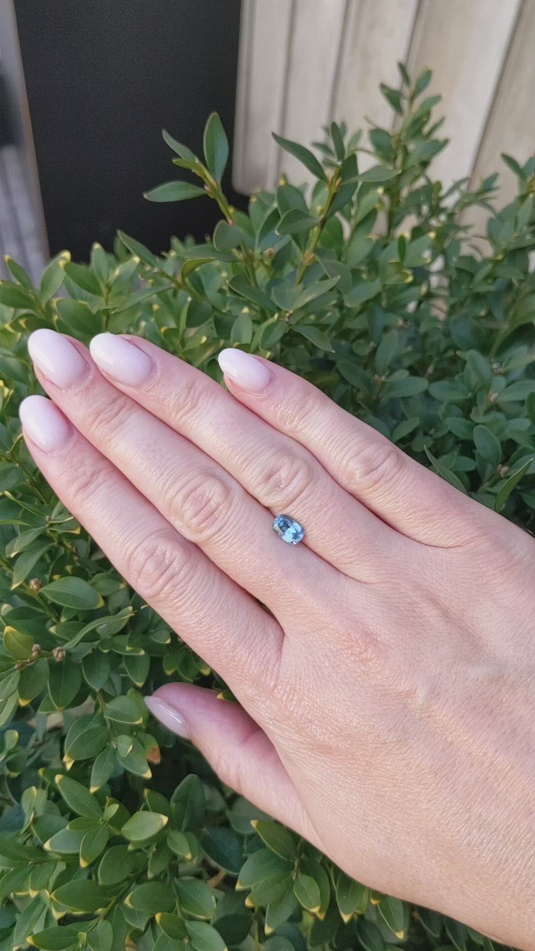 1.20 Ct. Greyish Blue Sapphire from Montana Size Video